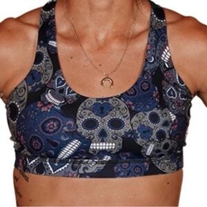 CVG Midnight Skull Butterfly Back Bra Size M